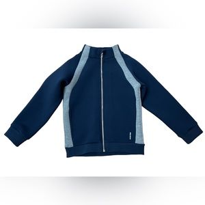 Navy & Grey sweatshirt jacket by Jacadi NWT